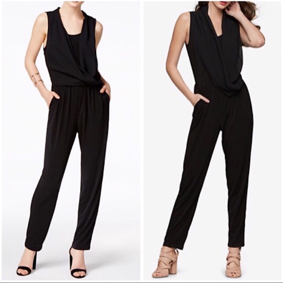 Bar III Other - Jumpsuit NWT Black Medium CLASSY Hidden Pockets